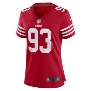 Women's San Francisco 49ers Kalia Davis Nike Scarlet Game Player Jersey