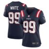 Keion White New England Patriots Nike Women's Team Game Jersey - Navy