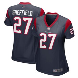 Women's Houston Texans Kendall Sheffield Nike Navy Player Game Jersey