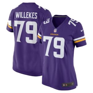 Women's Minnesota Vikings Kenny Willekes Nike Purple Game Jersey