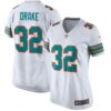 Women's Nike Kenyan Drake White Miami Dolphins Throwback Game Jersey