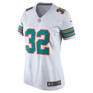 Women's Nike Kenyan Drake White Miami Dolphins Throwback Game Jersey