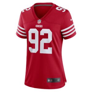 Women's San Francisco 49ers Kerry Hyder Jr. Nike Scarlet Game Player Jersey