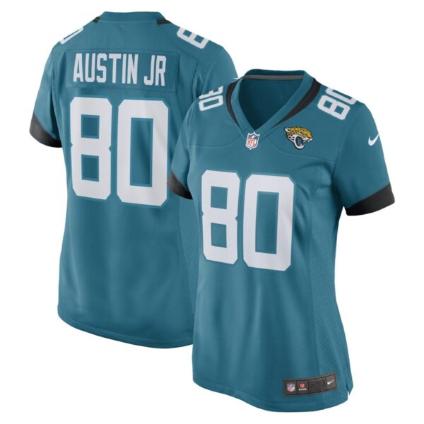 Women's Jacksonville Jaguars Kevin Austin Jr. Nike Teal Game Player Jersey