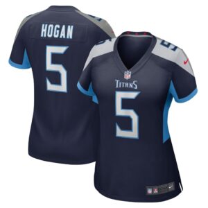 Women's Tennessee Titans Kevin Hogan Nike Navy Home Game Player Jersey