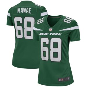 Women's New York Jets Kevin Mawae Nike Gotham Green Game Retired Player Jersey