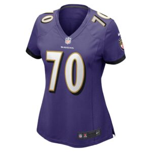 Women's Baltimore Ravens Kevin Zeitler Nike Purple Game Jersey