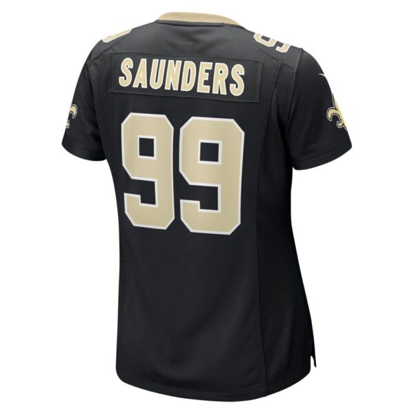 Khalen Saunders New Orleans Saints Nike Women's Game Jersey - Black