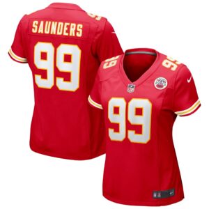 Women's Kansas City Chiefs Khalen Saunders Nike Red Game Jersey