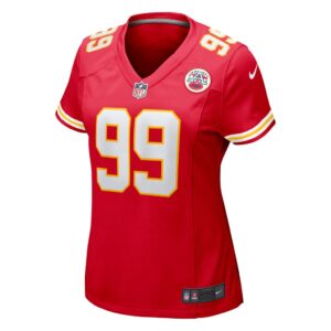 Women's Kansas City Chiefs Khalen Saunders Nike Red Game Jersey