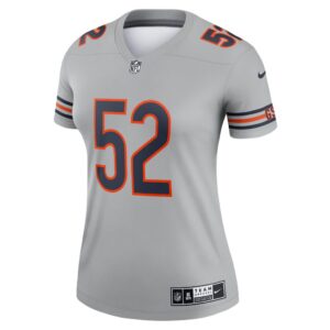 Women's Chicago Bears Khalil Mack Nike Gray Inverted Legend Jersey