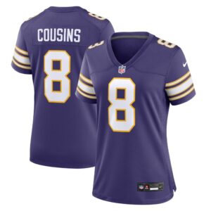 Women's Minnesota Vikings Kirk Cousins Nike Purple Classic Player Game Jersey