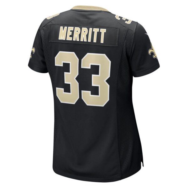 Kirk Merritt New Orleans Saints Nike Women's Team Game Jersey - Black