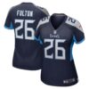 Women's Tennessee Titans Kristian Fulton Nike Navy Game Jersey