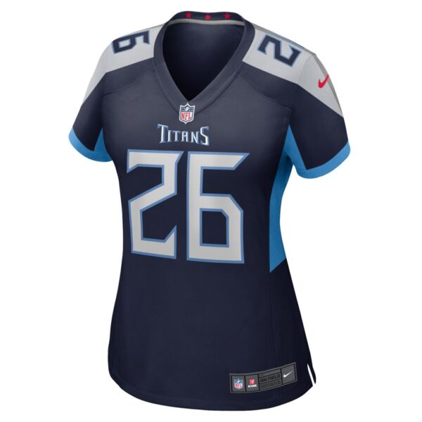 Women's Tennessee Titans Kristian Fulton Nike Navy Game Jersey