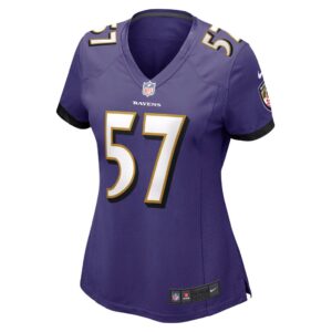 Women's Baltimore Ravens Kristian Welch Nike Purple Game Jersey