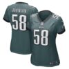 Women's Philadelphia Eagles Kyron Johnson Nike Midnight Green Game Player Jersey