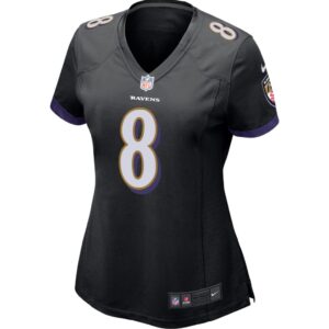 Women's Nike Lamar Jackson Black Baltimore Ravens Game Jersey