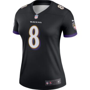 Women's Nike Lamar Jackson Black Baltimore Ravens Legend Team Jersey