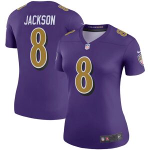 Women's Nike Lamar Jackson Purple Baltimore Ravens Color Rush Legend Player Jersey