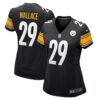 Women's Pittsburgh Steelers Levi Wallace Nike Black Game Player Jersey