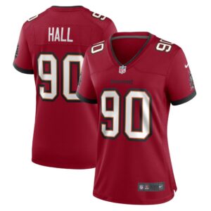 Women's Tampa Bay Buccaneers Logan Hall Nike Red Game Player Jersey