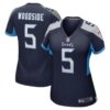 Women's Tennessee Titans Logan Woodside Nike Navy Game Jersey