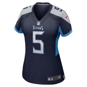 Women's Tennessee Titans Logan Woodside Nike Navy Game Jersey