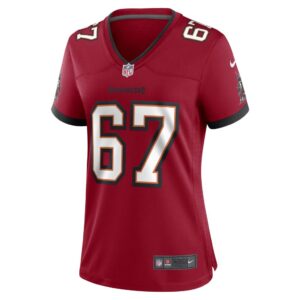 Women's Tampa Bay Buccaneers Luke Goedeke Nike Red Game Player Jersey