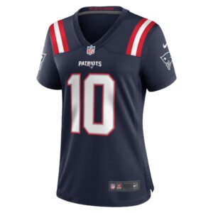 Mac Jones New England Patriots Nike Women's Team Game Jersey - Navy