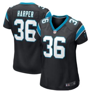 Women's Carolina Panthers Madre Harper Nike Black Game Player Jersey