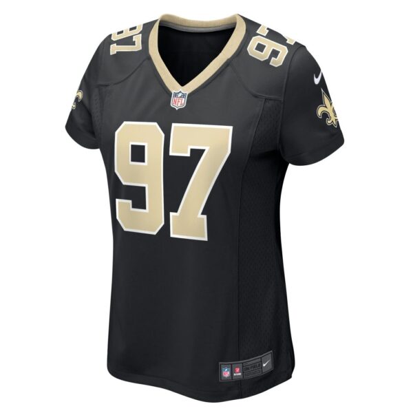 Women's New Orleans Saints Malcolm Roach Nike Black Team Game Jersey