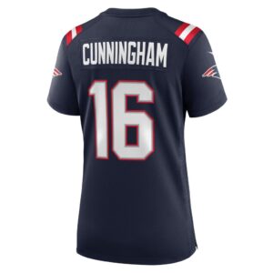 Malik Cunningham New England Patriots Nike Women's Team Game Jersey - Navy