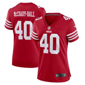 Women's San Francisco 49ers Marcelino McCrary-Ball Nike Scarlet Game Player Jersey