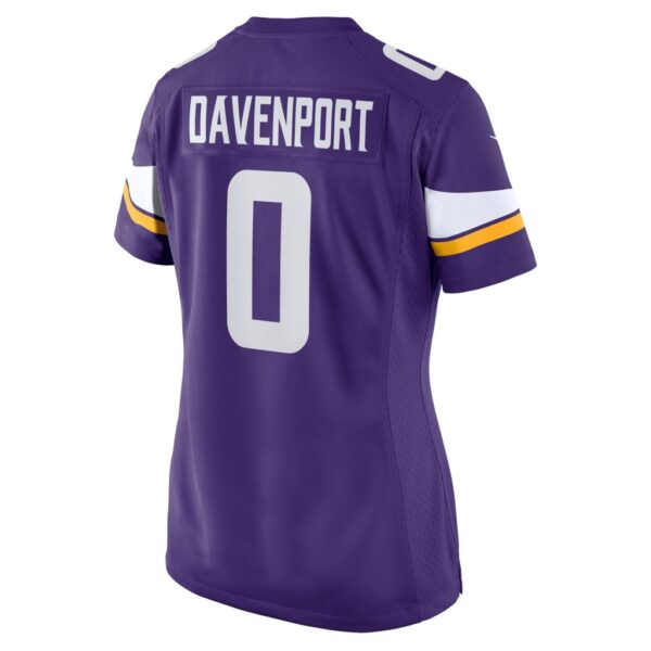 Women's Minnesota Vikings Marcus Davenport Nike Purple Team Game Jersey