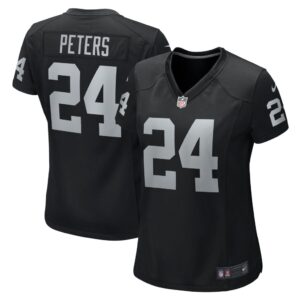 Marcus Peters Las Vegas Raiders Nike Women's Team Game Jersey - Black