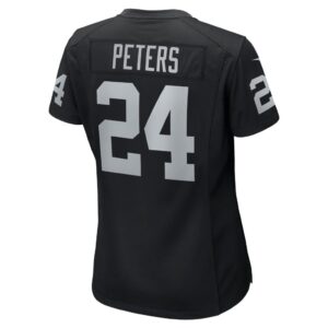 Marcus Peters Las Vegas Raiders Nike Women's Team Game Jersey - Black