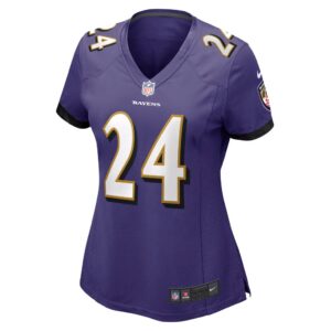 Women's Baltimore Ravens Marcus Peters Nike Purple Game Jersey