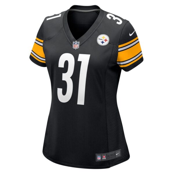 Women's Pittsburgh Steelers Mark Gilbert Nike Black Game Player Jersey