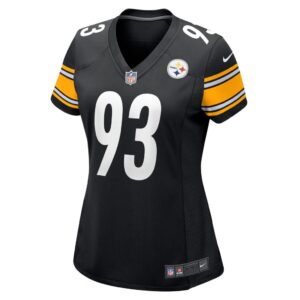 Women's Pittsburgh Steelers Mark Robinson Nike Black Game Player Jersey