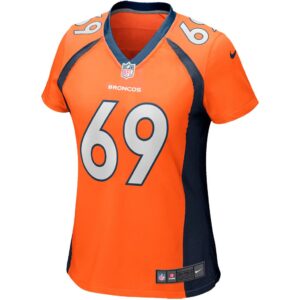 Women's Denver Broncos Mark Schlereth Nike Orange Game Retired Player Jersey