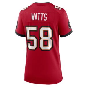 Markees Watts Tampa Bay Buccaneers Nike Women's Game Jersey - Red