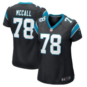 Women's Carolina Panthers Marquan McCall Nike Black Game Player Jersey