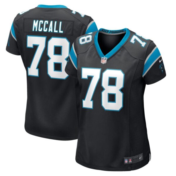 Women's Carolina Panthers Marquan McCall Nike Black Game Player Jersey