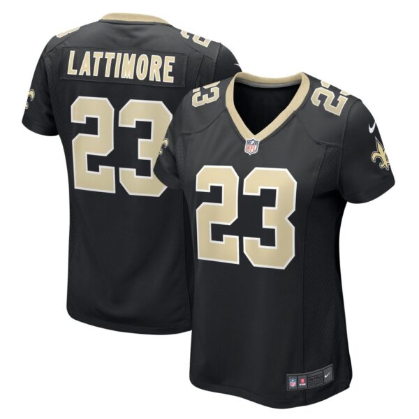 Marshon Lattimore New Orleans Saints Nike Women's Team Game Jersey - Black