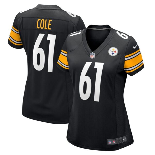 Women's Pittsburgh Steelers Mason Cole Nike Black Game Player Jersey