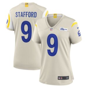 Women's Los Angeles Rams Matthew Stafford Nike Bone Game Jersey