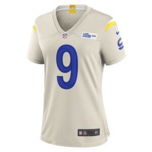 Women's Los Angeles Rams Matthew Stafford Nike Bone Game Jersey