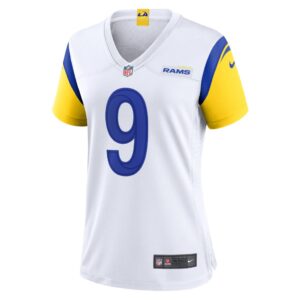 Women's Los Angeles Rams Matthew Stafford Nike White Alternate Player Game Jersey