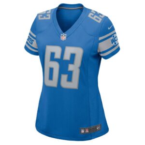 Women's Detroit Lions Max Pircher Nike Blue Team Game Jersey